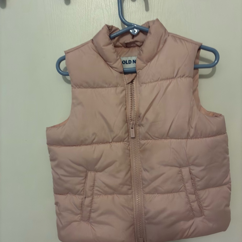 Old Navy Light Pink Quilted Girls Vest